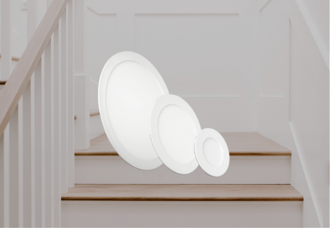 Flush-mounting LED luminaires